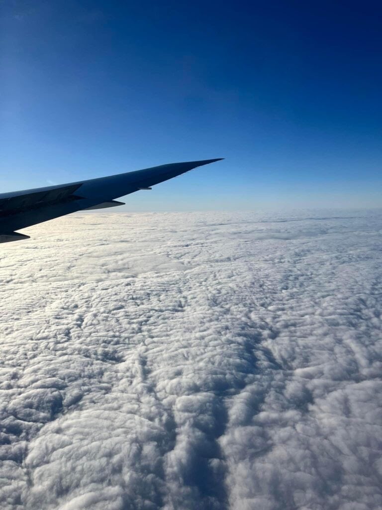 Flying through the clouds