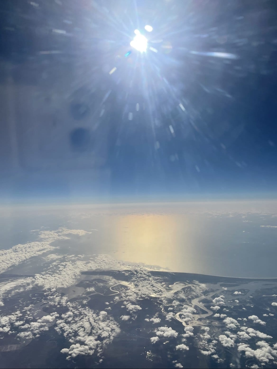 Sky view from plane