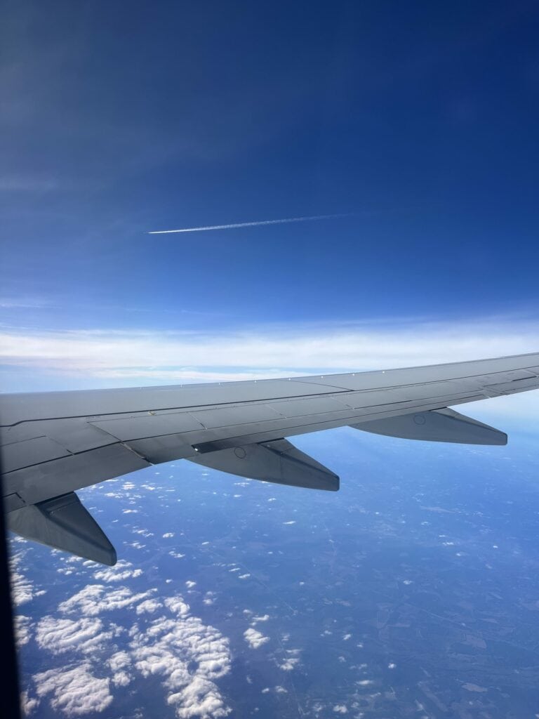 View from plane