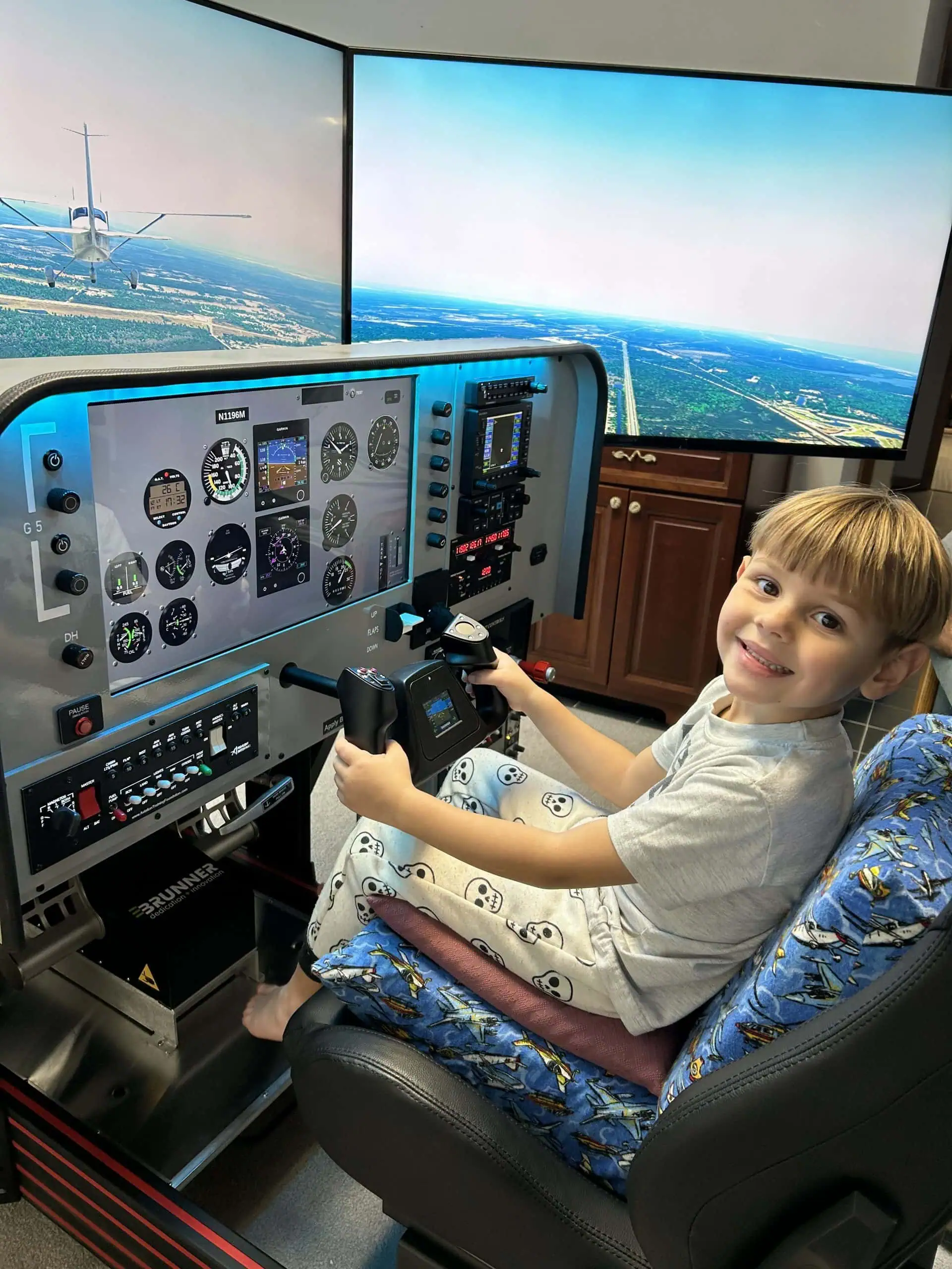 Person in plane