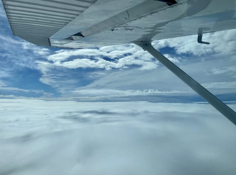 Sky outside of plane