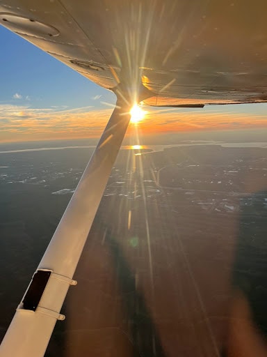 Sky outside of plane