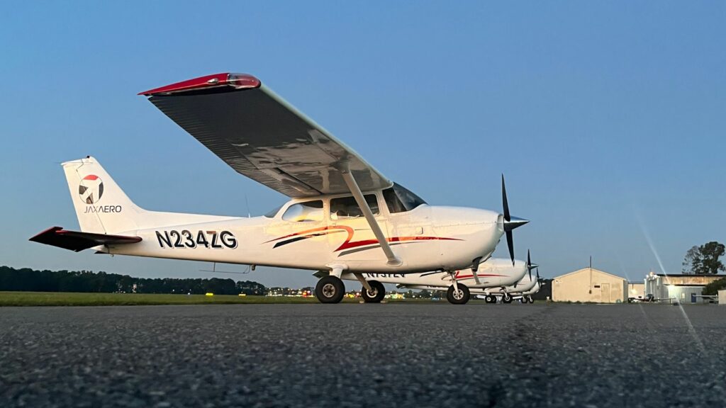 JAX AERO planes in the day.