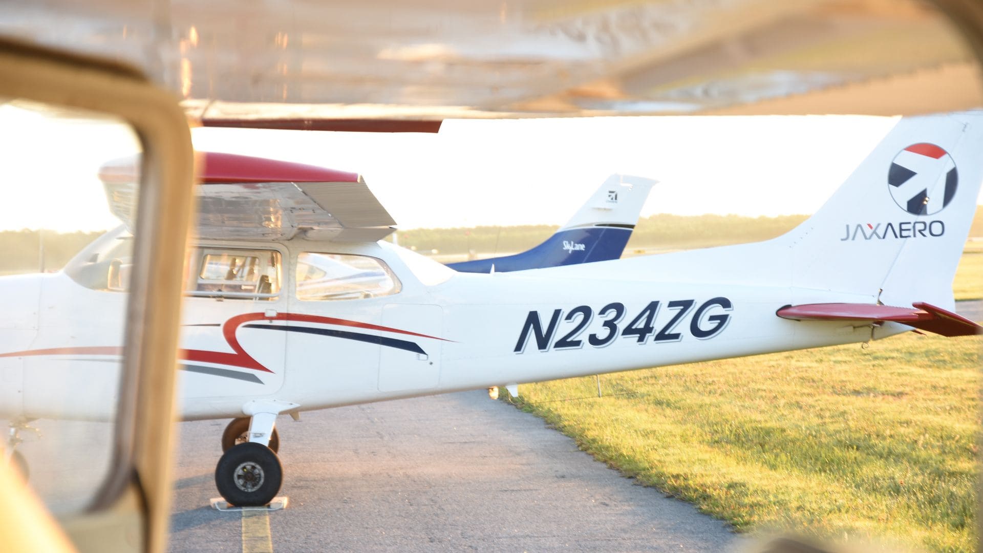 Left side of JAX Aero plane.